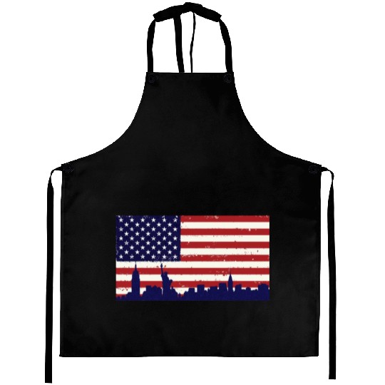 US Flag Freedom liberty peace Aprons