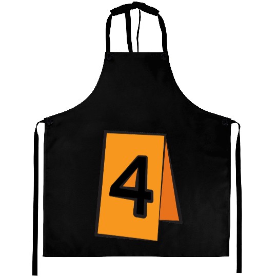 crime scene number Aprons