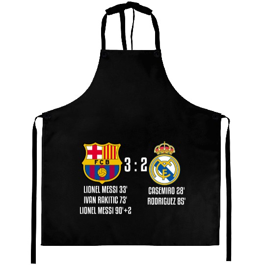 FC Barcelona 3 - 2 Real Madrid Aprons
