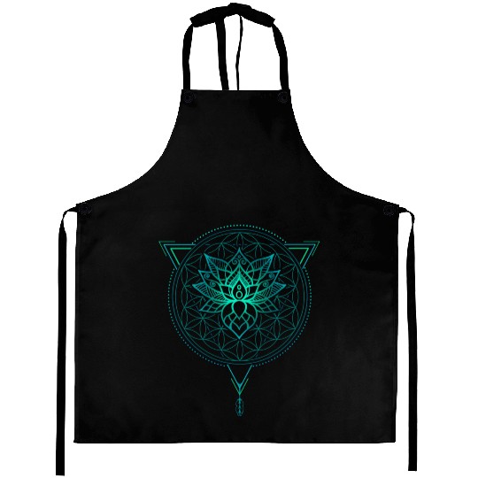 Lotus of Life Mandala in Geometric Aprons