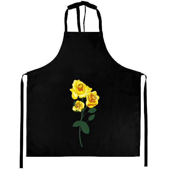 yellow rose Aprons