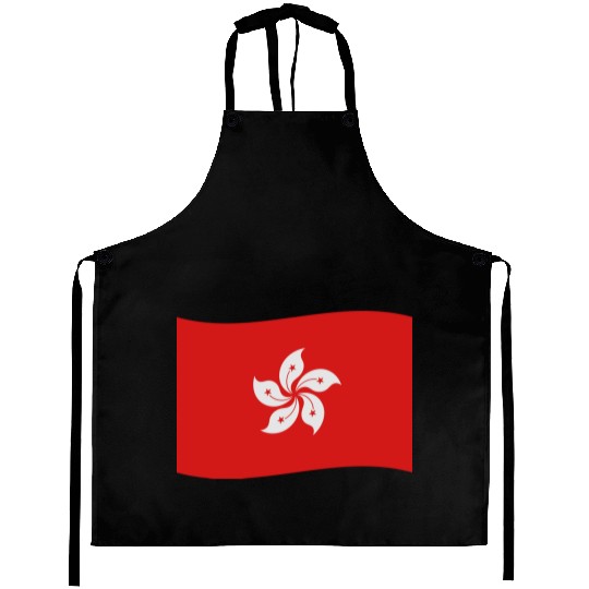 flag hong kong Aprons