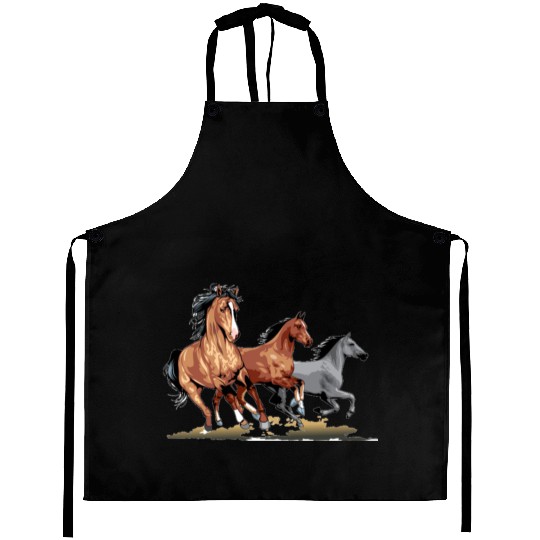 Running Horses - Gift For Horse Lovers Aprons
