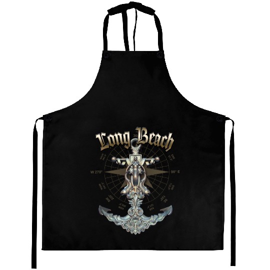 Long Beach Anchor Nautical Sailing Boat Summer Aprons