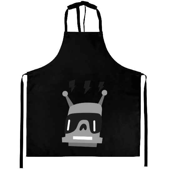 funny robot Aprons