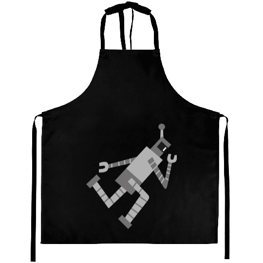 robot dancing Aprons