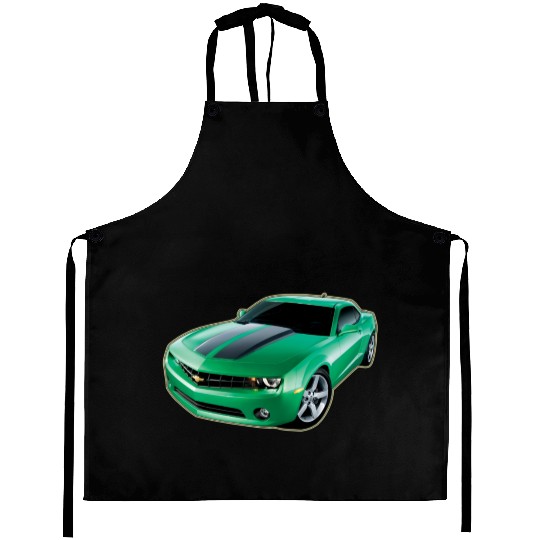 GREEN CHEVY CAMARO Aprons