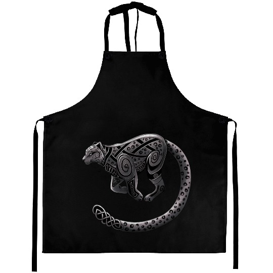 Celtic Snowleopard (Stone / Vintage) Aprons
