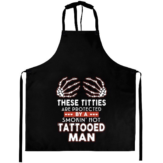 there titties are protected by a smoking hot tatto Aprons