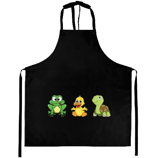 Frog Ducklings Duck Turtle Aprons