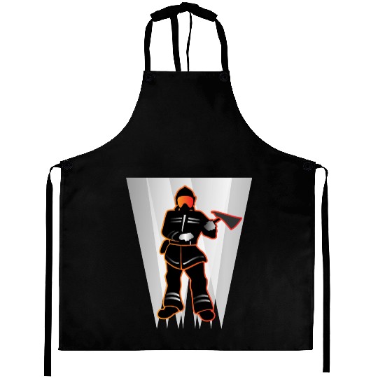 fireman back service gift idea Aprons