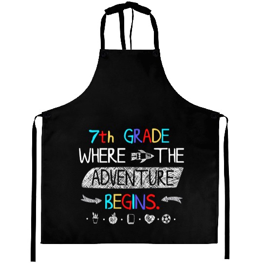 7th Grade Where the Adventure Begins Aprons