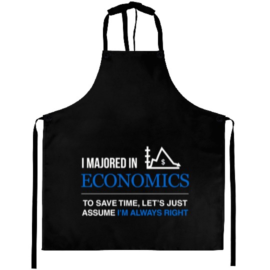 Student - i majored in economics men Aprons