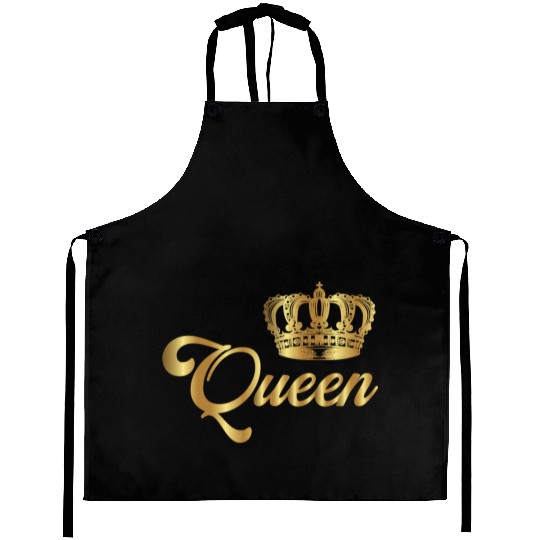 Crown Crowns King Queen JGA Wedding Bride Groom Pr Aprons