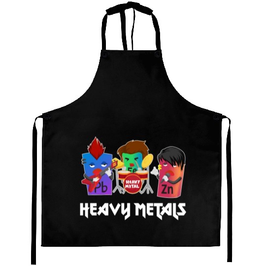 Funny Heavy Metals Chemistry Elements Rock Band Aprons