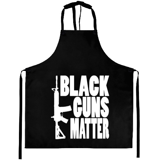 Black Guns Matter Pro Gun Black Ar 15 Ak47 2Nd Ame Aprons