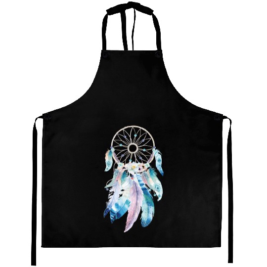 Image: Watercolor, Feather dreamcatcher Aprons