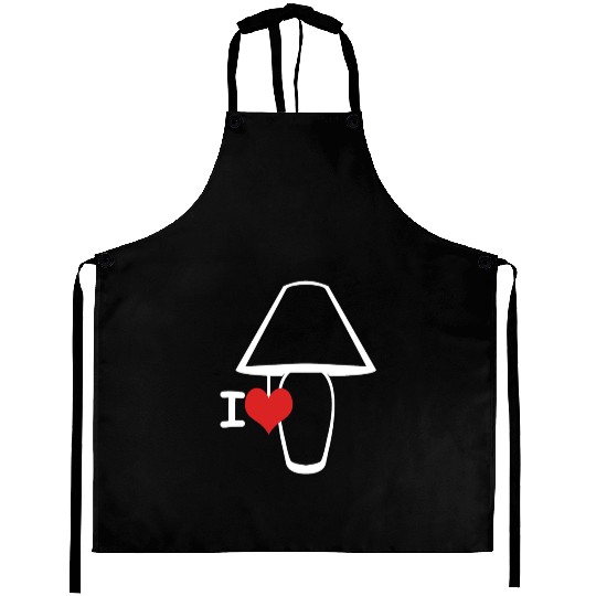 I Love Lamp Aprons