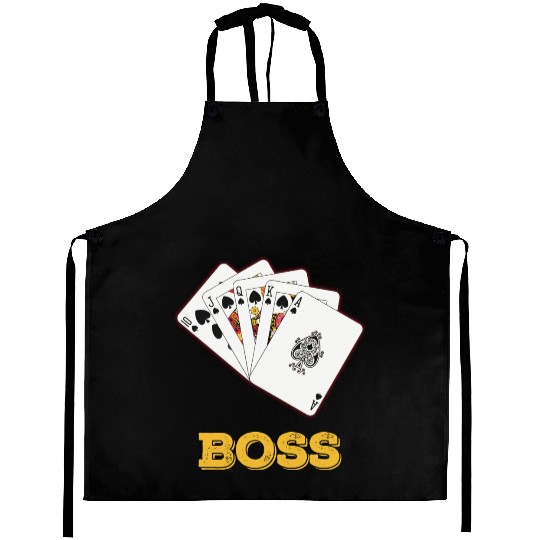 Boss Jack Queen King Ace Funny Gift Aprons