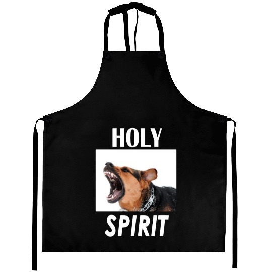 Holy Spirit dog barking Aprons