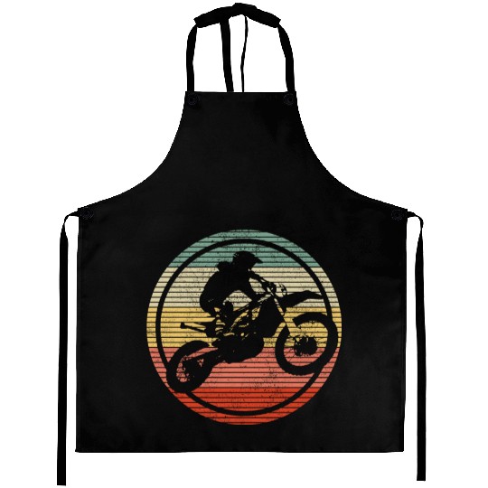 Vintage Motocross Enduro Dirt Bike Gift Aprons
