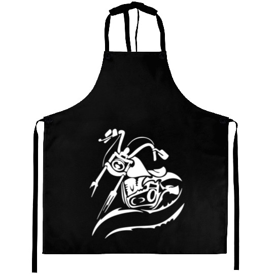 Motorcycle Chopper Cruiser Biker Mechanic Gift Aprons