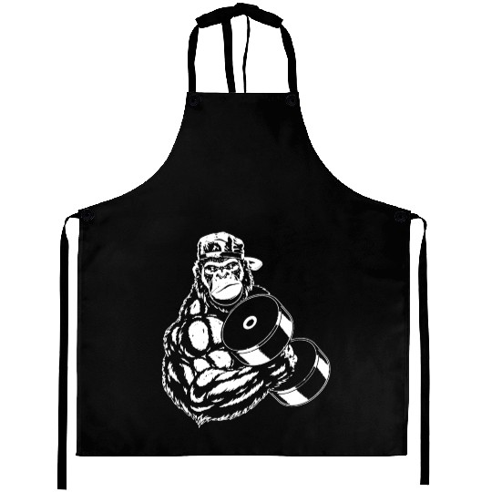 Weightlifting Gorilla Fitness Gorillas Lift Gym Aprons