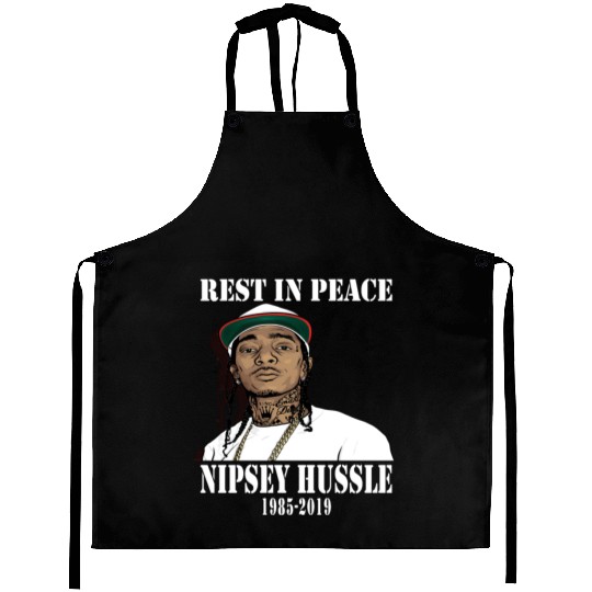 Nipsey Hussle Rest in Peace Aprons