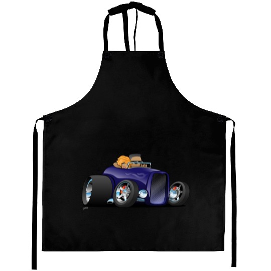 Highboy hot rod deep purple roadster Aprons