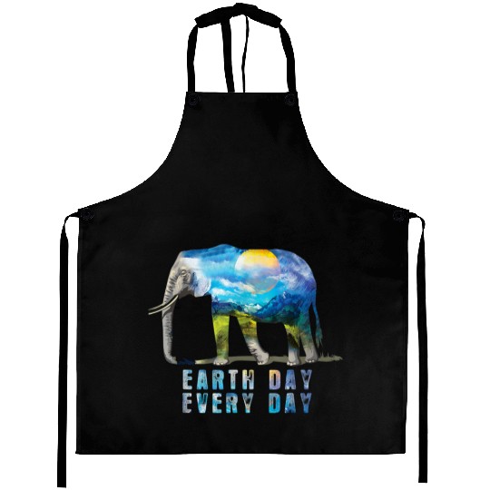 Elephant Earth Day Every Day Aprons Earth Day