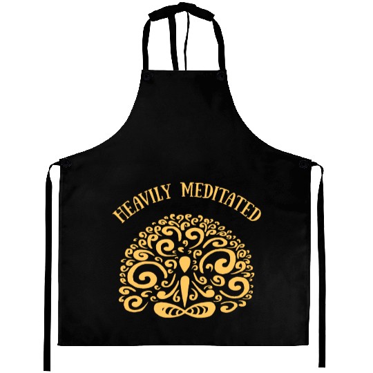 Heavily Meditated Aprons Mindfulness Yoga Spiritual