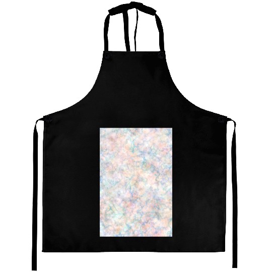 Multicolor Pastel Rainbow Marble Pattern Aprons