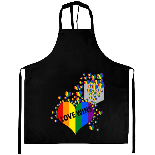 Love Wins Pride LGBTQ Community Pride Month Aprons