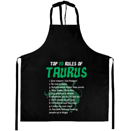 Top 10 Rules Of Taurus Zodiac Birthday Gift Aprons