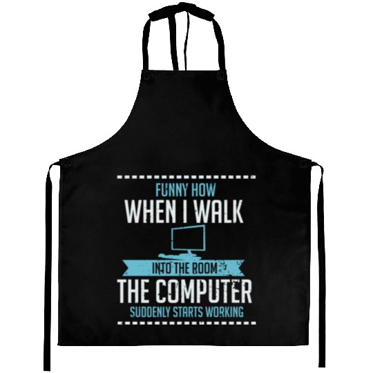 Funny Computer Geek Aprons: Tech Support I Software