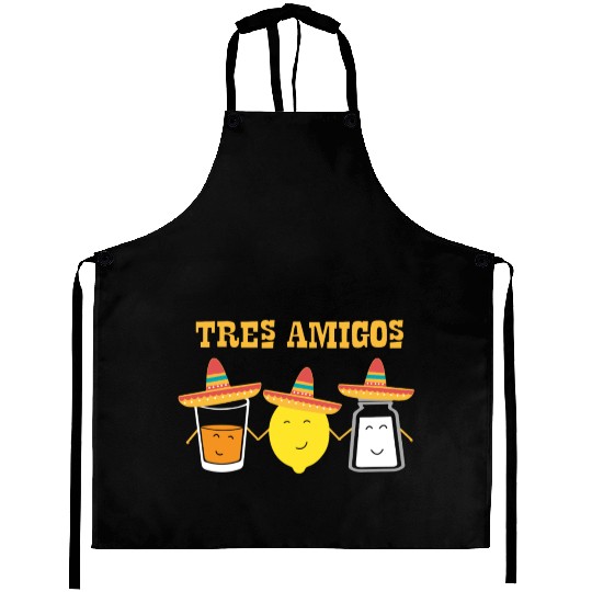 Tequila and friends, salt and lemon makes it Aprons