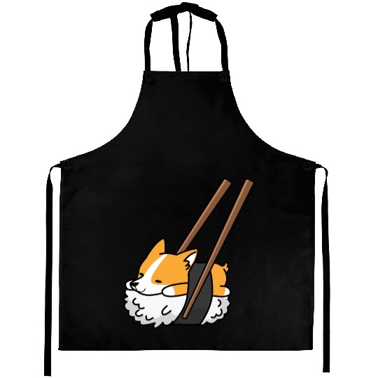 Corgi Sushi Aprons