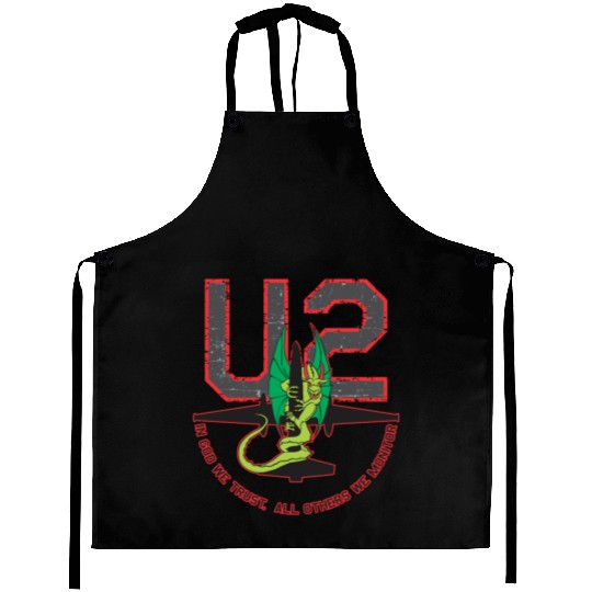 U-2 In God We Trust, All Others We Monitor Aprons