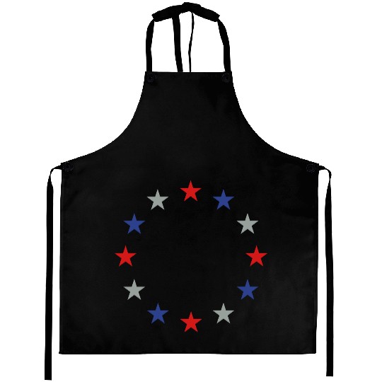 STAR STARS AMERICAN CIRCLE Vector Aprons