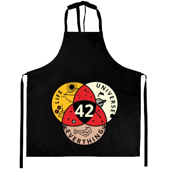 42 Angel Number Life Universe Everything Aprons