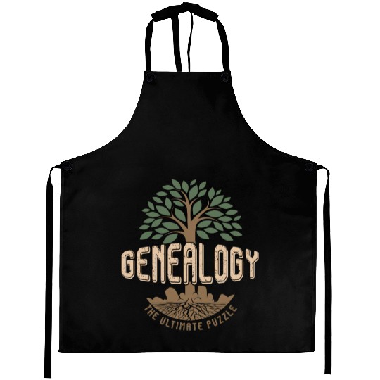 Genealogist Genealogy The Ultimate Puzzle Aprons