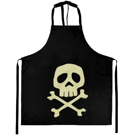 Misfits Style Captain Harlock Skull Crossbones Aprons