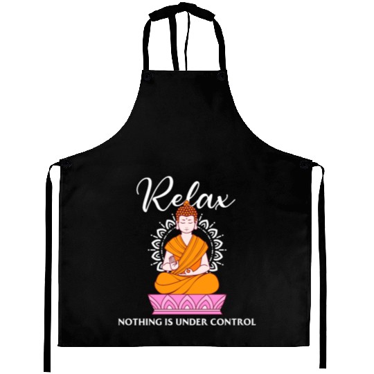 Buddha Quote india hindu shanti Buddhist Relax Aprons