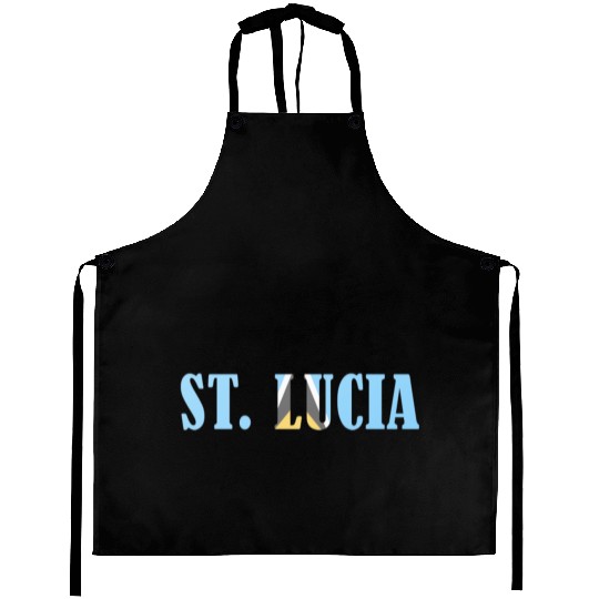St Lucia flag Aprons