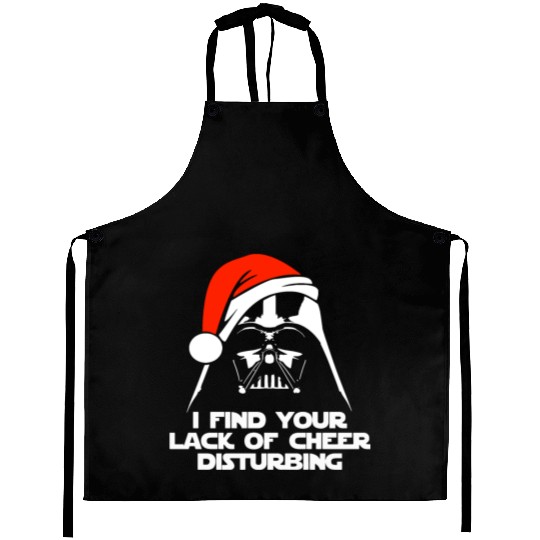 Darth Vader Santa Claus Christmas Sweater Design Aprons