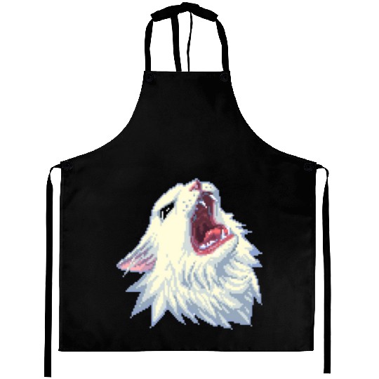 8 bit Screamin Thurston the Cat meme 2 Aprons