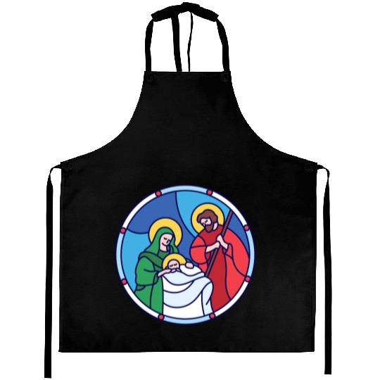 Josef Maria Jesus Jesus birth Bethlehem Christmas Aprons