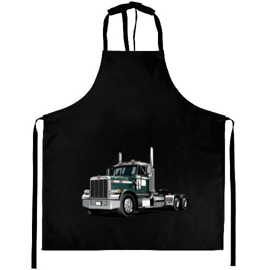 Green Semi Truck Aprons