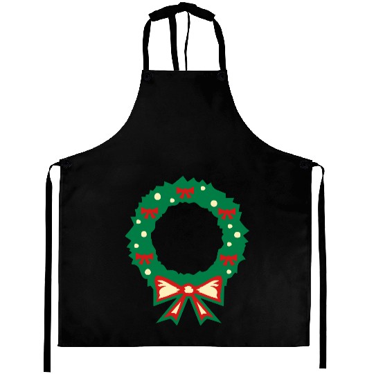 christmas wreath Aprons