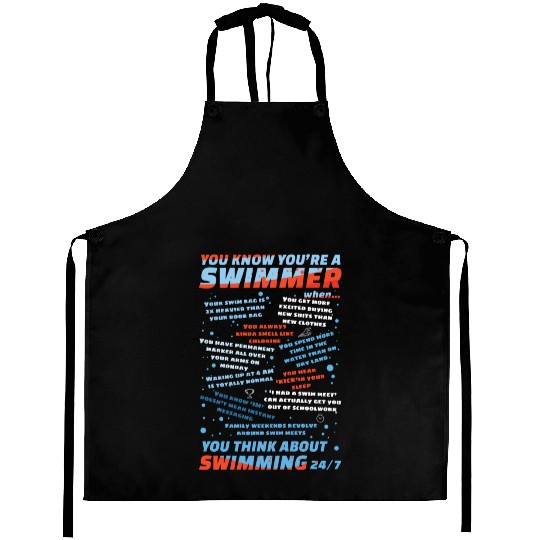 Swimmer Definition Funny Aprons
